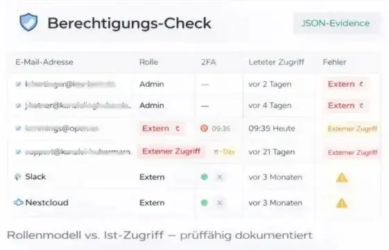 Audit-feste Dokumentation